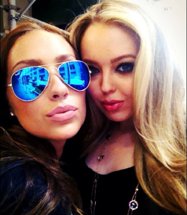 Tiffany Trump and Gaïa Jacquet-Matisse are seen in 2012. 