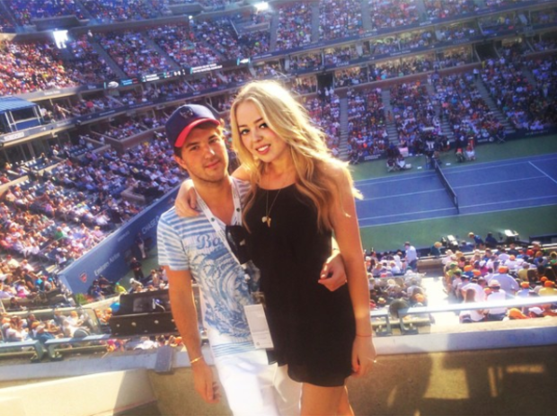 Tiffany Trump and Andrew Warren at the U.S. Open in 2014. 