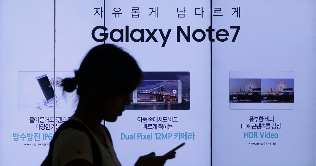 Samsung says Note 7 battery design, manufacturing caused fires - CBS News