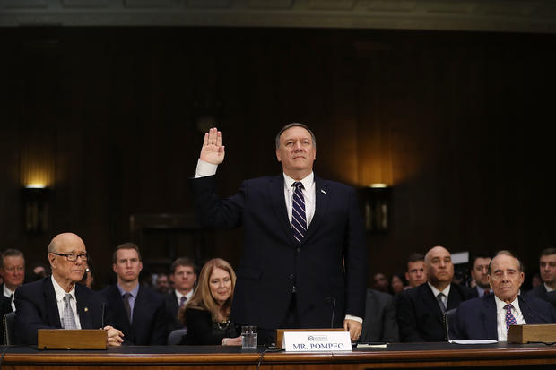 Senate Committee Holds Confirmation Hearing For Rep. Mike Pompeo To Become Director Of C.I.A. 