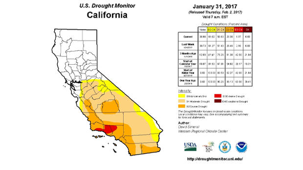 us-drought-monitor Feb. 2, 2017 