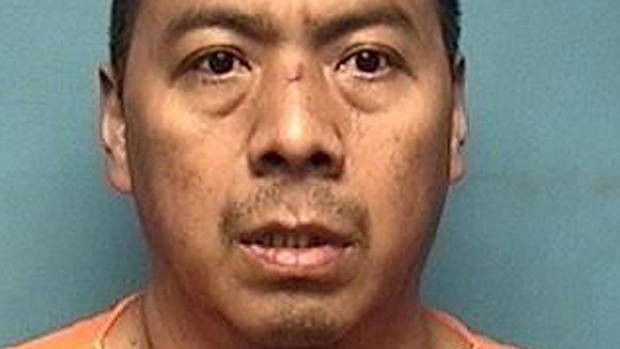 Vincente Roldan-Marron is seen in a booking photo provided by the Independence Police Department of Missouri. 