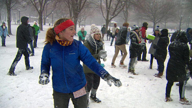 February 9 Nor'Easter snowball fight boston common 