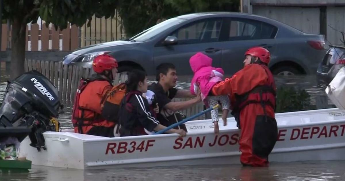 Hundreds Rescued From Floodwaters In San Jose Cbs Los Angeles