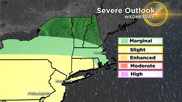 Severe weather outlook Wed. 