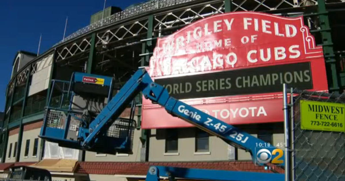 Video View: Wrigley Field Under Construction, One Month Before Opener ...