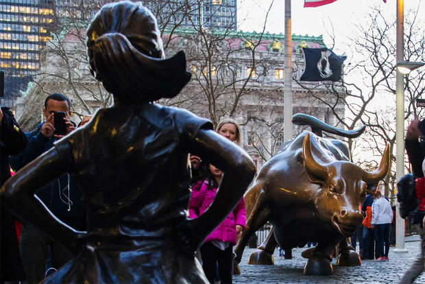 'The Fearless Girl' statue 