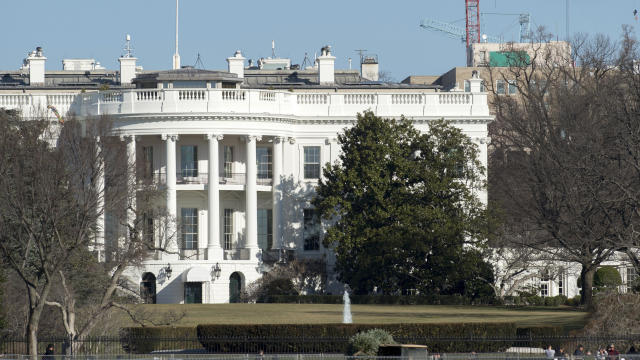 The south side of the White House is seen Jan. 25, 2017, in Washington, D.C. 