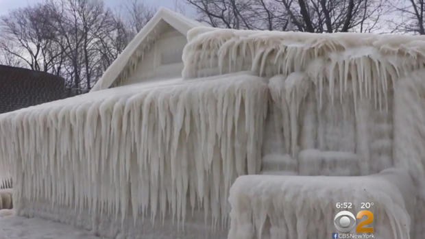 House Encased In Ice 