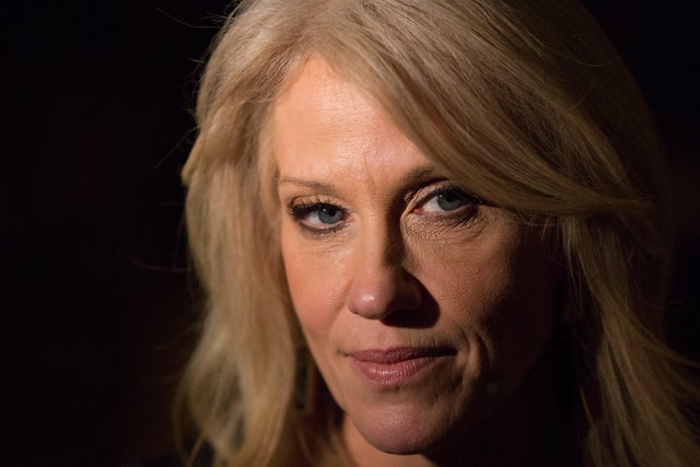Kellyanne Conway, a senior adviser to President Trump, takes questions from the media at Trump Tower on Nov. 21, 2016, in New York City. 