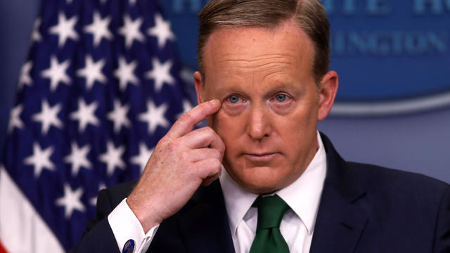 White House press secretary Sean Spicer holds his daily press briefing at the White House in Washington March 16, 2017. 