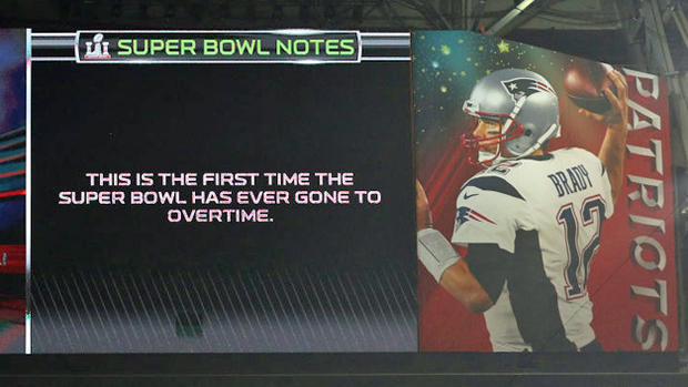 Super Bowl scoreboard 