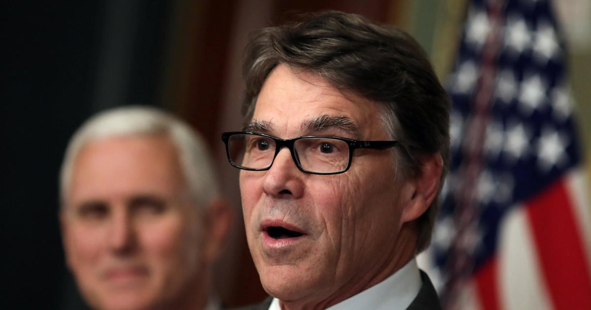 Rick Perry says fossil fuels can help prevent sexual assault - CBS News