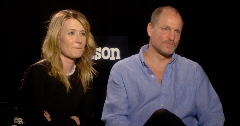 Woody Harrelson and Laura Dern talk the political side of "Wilson