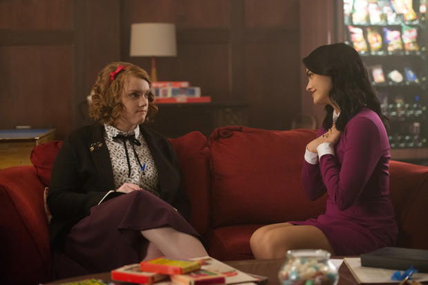 Shannon Purser as Ethel Muggs and Camila Mendes as Veronica Lodge 