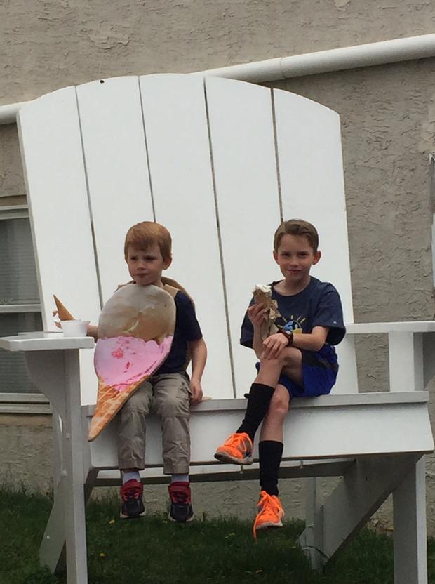 Family Using Ice Cream Window To Raise Awareness for Autism 