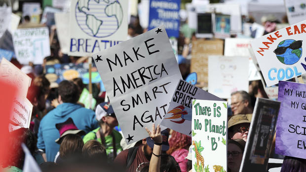 Marching for science against Trump, GOP policies 