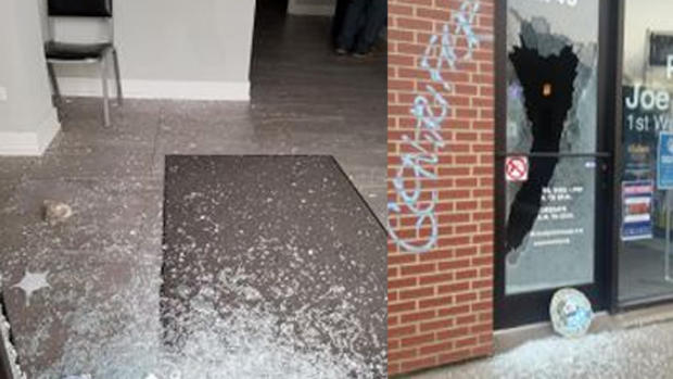 Vandalism At Moreno Office 