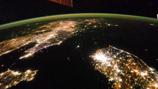 North Korea: Hermit country seen from space 