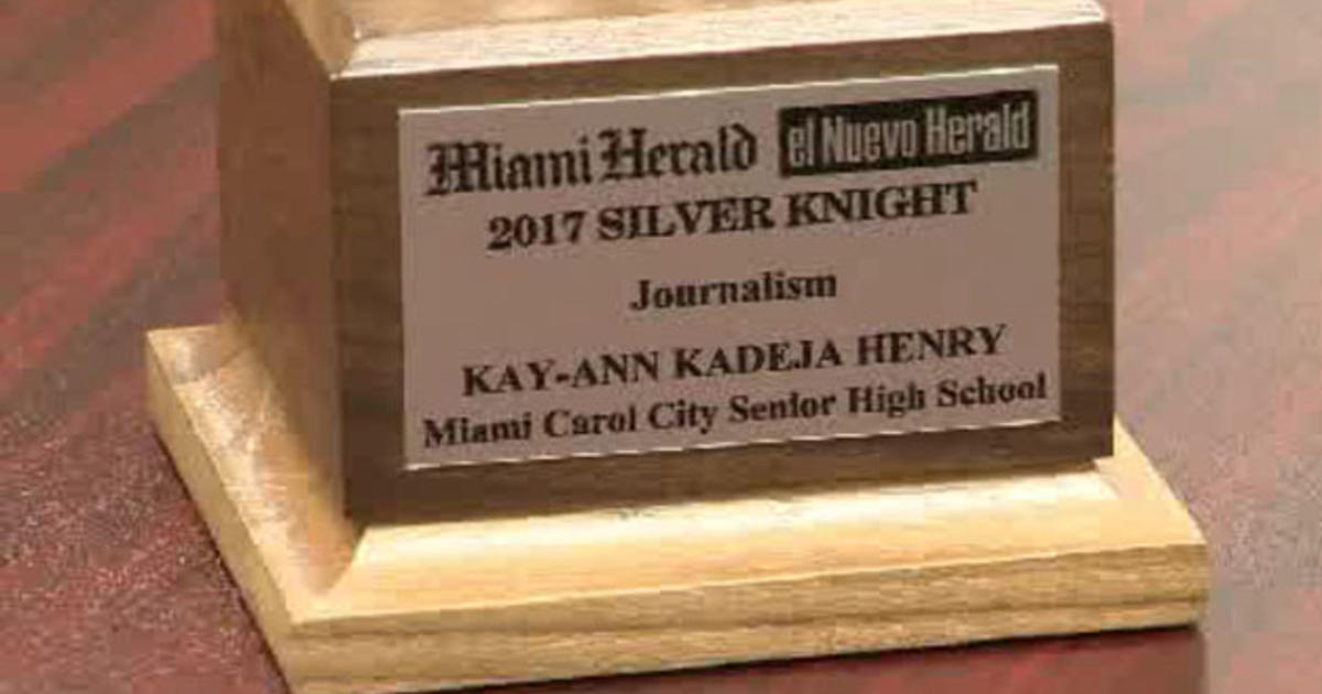 Stand Out Students Honored With Silver Knight Awards CBS Miami
