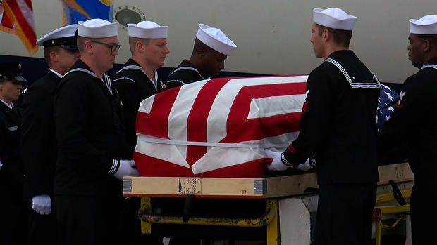 Glaydon Iverson's remains arrived at MSP Airport 