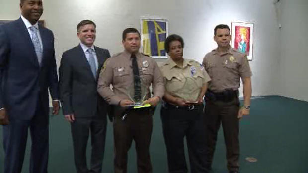 Miami-Dade Cop Honored - Library Shooting 