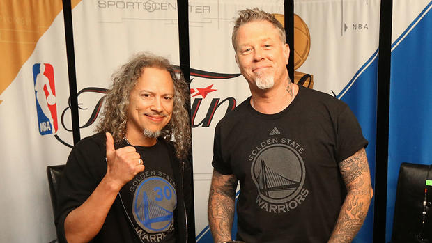 Kirk Hammett &amp; James Hetfield of Metallica 
