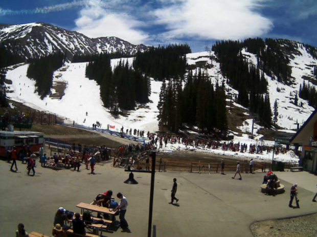 A-Basin Last Day (from base area webcam) 