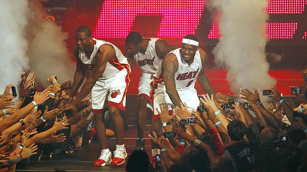 Miami Heat Introduce LeBron James, Chris Bosh And Dwyane Wade 