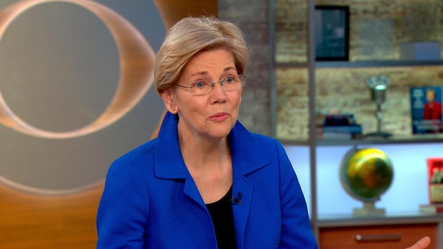 Sen. Elizabeth Warren, D-Massachusetts, appears in an interview on "CBS This Morning" on June 16, 2017. 