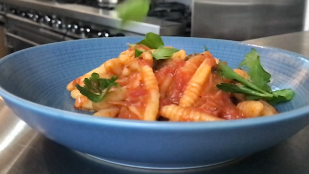 Chef Chris D'Andrea's Chris D'Andrea's Semolina Cavatelli With Tomato, Chilis, And Herbs 