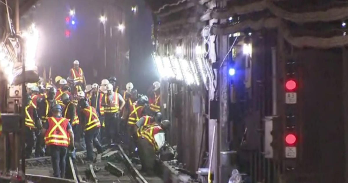 Track Supervisors Suspended Following Subway Derailment In Harlem CBS New York