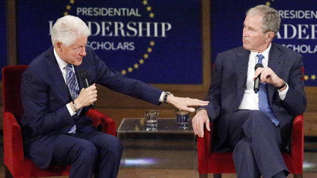 Former U.S. Presidents George W. Bush And Bill Clinton Attend Graduation Ceremony Of The 2017 Presidential Leadership Scholars Class 