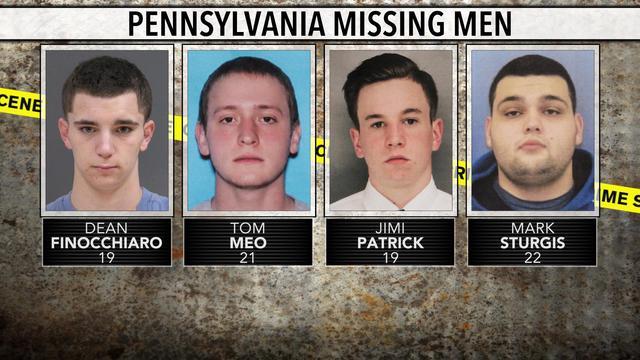 From left, Dean Finocchiaro, 19, Tom Meo, 21, Jimi Taro Patrick, 19, and Mark Sturgis, 22, are seen in a photo combination. 