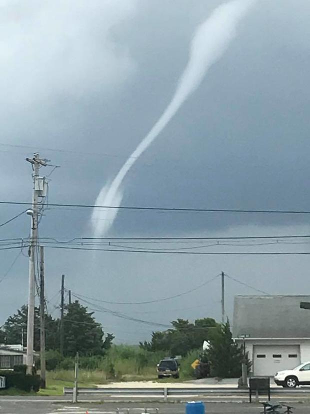 Waterspout forms in New Jersey 