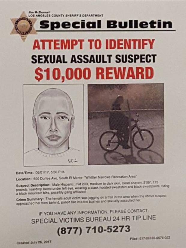 Suspect Wanted In Violent Sex Assault Of South El Monte Jogger 