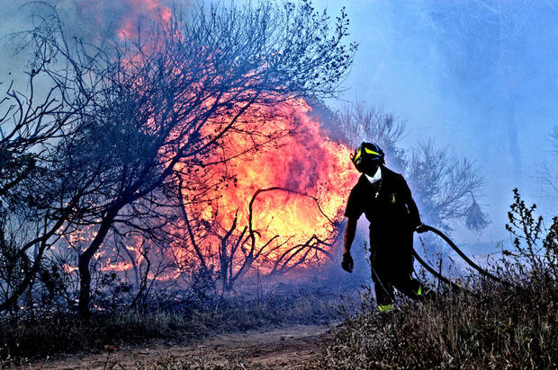 climate change fires in Italy 