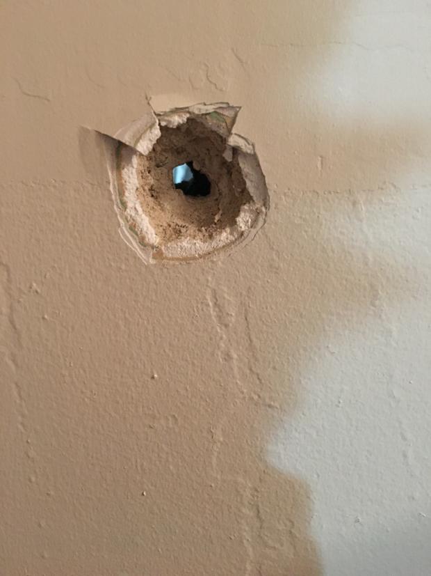 East Flatbush Police Shooting Bullet Hole 