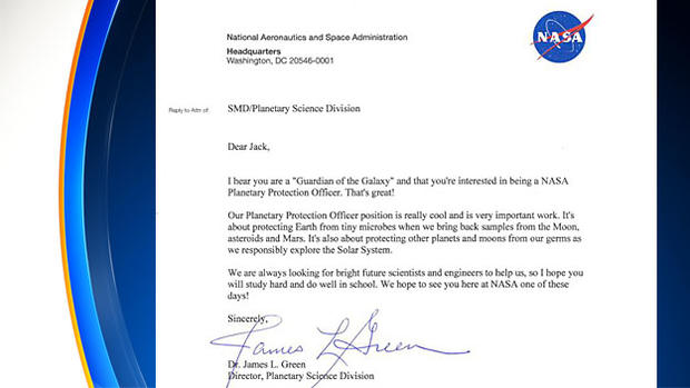 NASA's Response To 9-year-old wants to be NASA's 'planetary protection officer' 