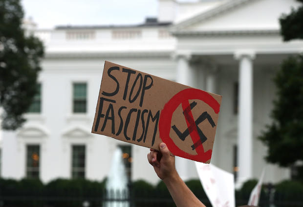 Anti-Trump Demonstrators Protest Outside White House 