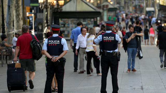 Las Ramblas street officers barcelona attack 