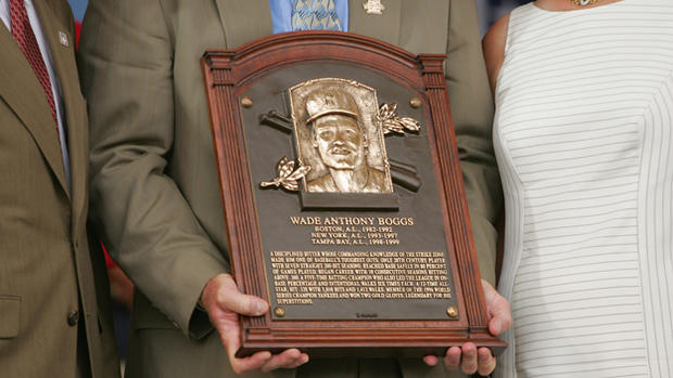 Wade Boggs hall of fame plaque 