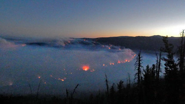 South Fork Fire at Daybreak 
