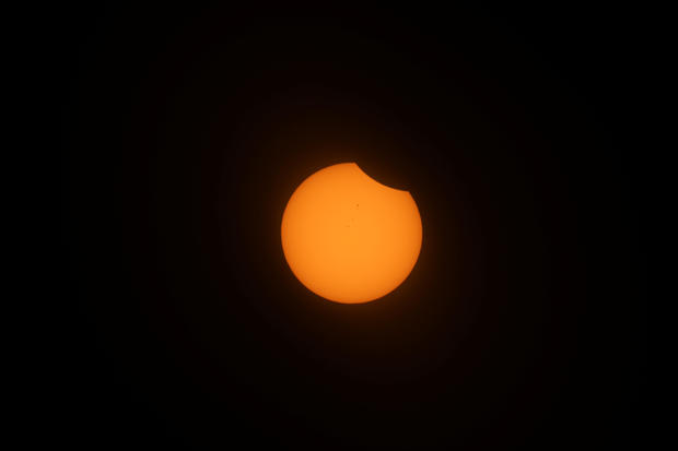 Solar Eclipse from Depoe Bay, Oregon 