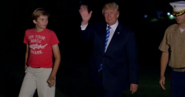 Melania Trump thanks Chelsea Clinton for defending Barron CBS News