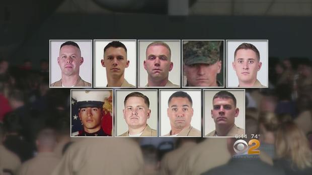 Memorial Held For Marines Killed In Plane Crash 