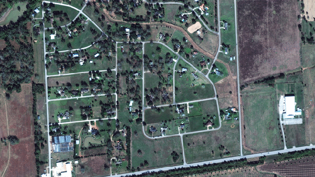 Before and after Harvey's floods 