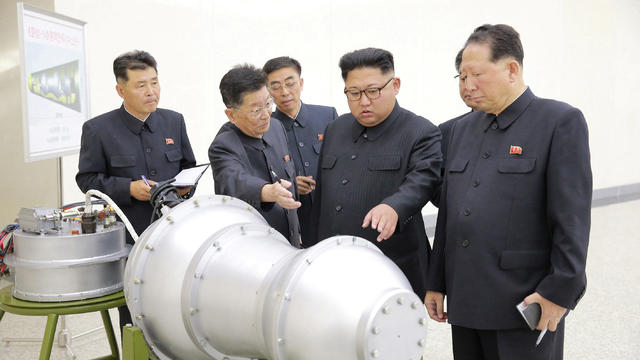North Korean leader Kim Jong Un provides guidance on a nuclear weapons program in this undated photo released by North Korea's Korean Central News Agency 