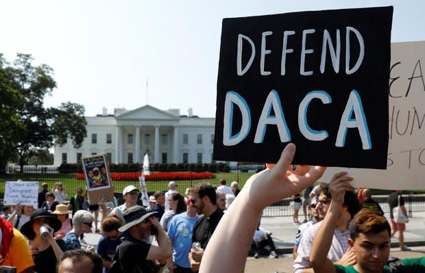 DACA supporters demonstration at the White House in Washington 