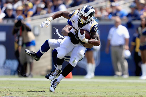 Todd Gurley rushed for 40 yards on 19 carries with 1 TD 
